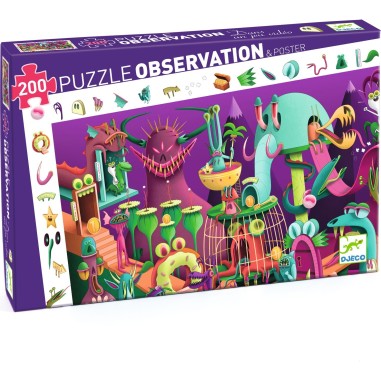 Puzzle Observation: Dans un Jeu Vidéo - 200 Pièces - Jeux enfants - Djeco