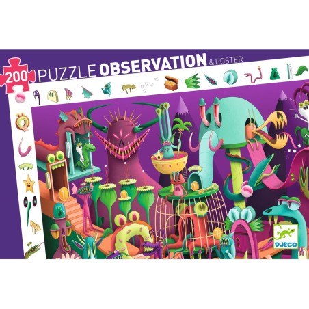 Puzzle Observation: Dans un Jeu Vidéo - 200 Pièces - Jeux enfants - Djeco