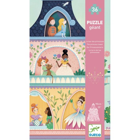 Puzzle Géant La Tour des Princesses - 36 pièces - Puzzle - Djeco