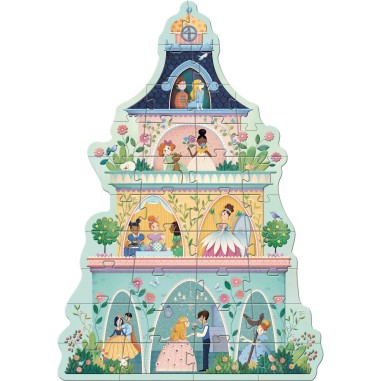 Puzzle Géant La Tour des Princesses - 36 pièces - Puzzle - Djeco