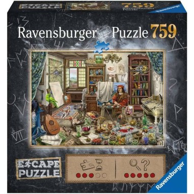 Puzzle 759 pièces : Escape Puzzle : Atelier d'artiste - Ravensburger