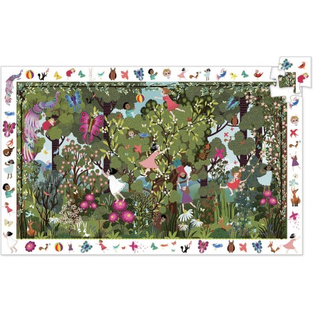 Puzzle Observation - Jeux au Jardin - 100 Pièces - Jeux enfants - Djeco
