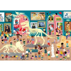 Puzzle - Visite au Musée - 50 Pièces - Pmwd - Jeux enfants - Puzzle Michèle Wilson 2