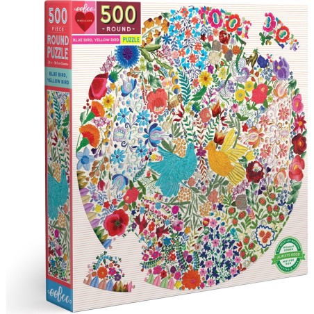 Puzzle - Blue Bird Yellow Bird - 500 Pièces - Jeux classiques - Eeboo