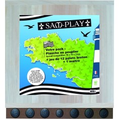 Kit planche - 70 x 70 cm - + Jeu de Palets Bretons - 1 à 6 - Cadetel