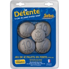 Jeu de palets bretons en fonte de loisir 1 à 6 - Cadetel
