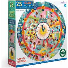 Puzzle Around the Clock - 25 pcs - Eeboo