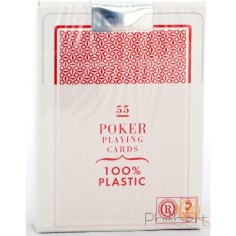 Poker Plastic - Jumbo: Rouge - Jeux classiques - Jeux de cartes - Fournier 2