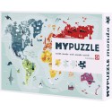 Puzzle 260 pièces : Carte du monde MyPuzzle Monde - Helvetiq