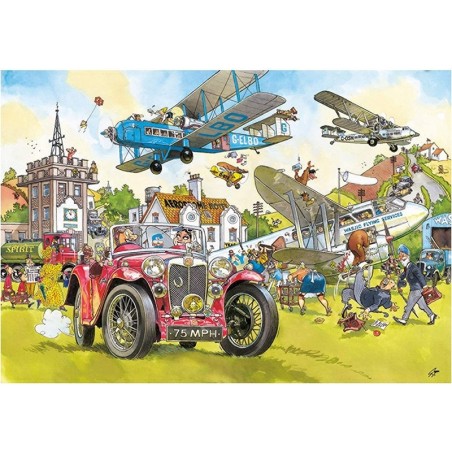 Puzzle 1000 pièces : wasgij retro destiny numéro 5 : time travel - jumbo - Jumbo Diset