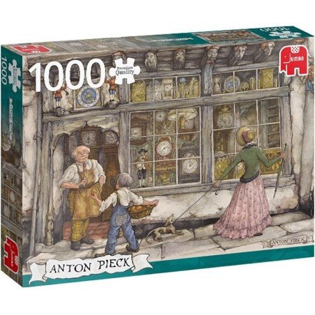 Puzzle 1000 pièces : anton pieck - la boutique de l'horloge - diset - Jumbo Diset