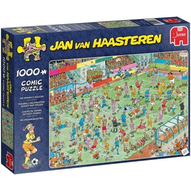 Puzzle - Jan van Haasteren - Wc Women's Soccer - 1000 pièces - Jumbo Diset