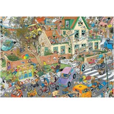 Puzzles 2 x 1000 pièces - jan van haasteren : safari et l'orage - diset - Jumbo Diset 2
