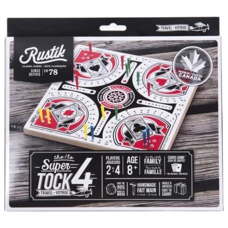 Jeu de Tock Voyage 4 joueurs - Jeux classiques - Jeux de société - Rustik - Loisirs Nouveaux