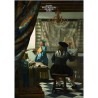 Puzzle 1000 pièces - Vermeer : Le peintre et son modèle - Piatnik