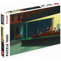 Puzzle - Hopper - Nighthawks - 1000 pièces - Jeux classiques - Piatnik