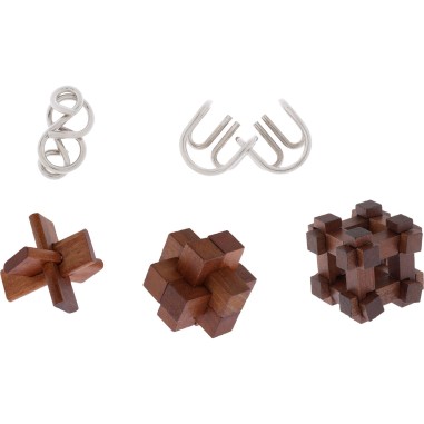 Great Minds - Men’s Set of 5 Puzzles - Jeux classiques - Casse-têtes - Professor Puzzle