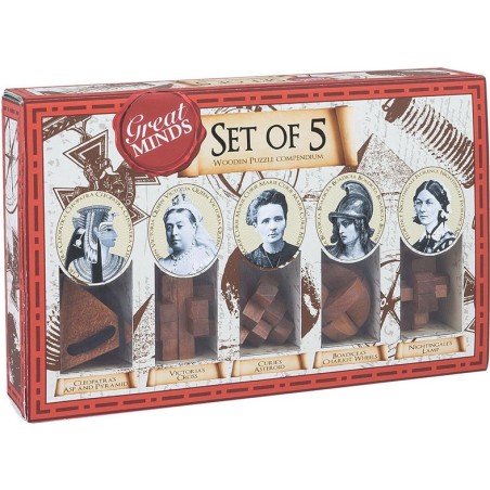 Great Minds - Women's Set of 5 Puzzles - Jeux classiques - Casse-têtes - Professor Puzzle