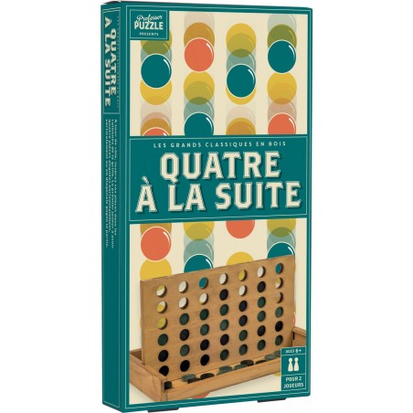 4 à la Suite Bois Vintage - Jeux de société - Professor Puzzle