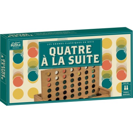 4 à la Suite Bois Vintage - Jeux de société - Professor Puzzle