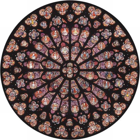 Rosace Notre Dame - 80 pièces - Jeux classiques - Pmwd - Puzzle Michèle Wilson