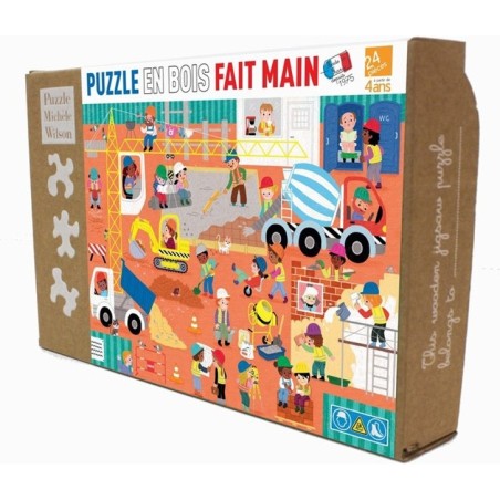 Puzzle - Le Chantier - 12 Pièces - Pmwd - Puzzle Michèle Wilson