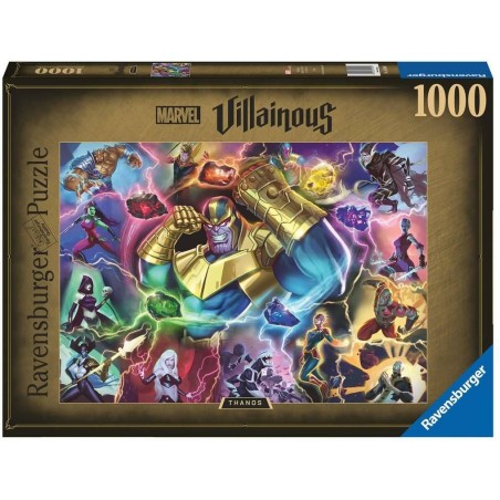 Puzzle 1000 pièces : collection marvel villainous : thanos - Ravensburger