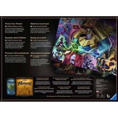 Puzzle 1000 pièces : collection marvel villainous : thanos - Ravensburger