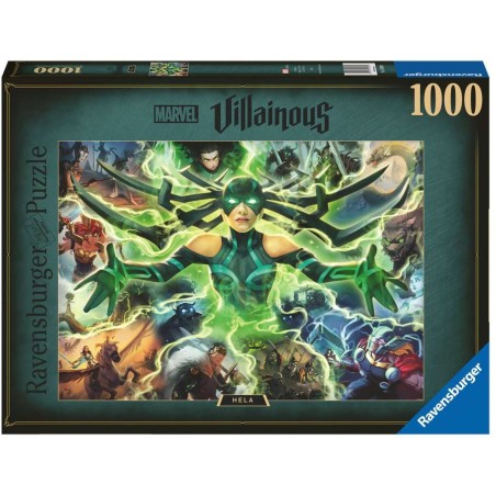 Puzzle 1000 pièces : collection marvel villainous : hela - Ravensburger