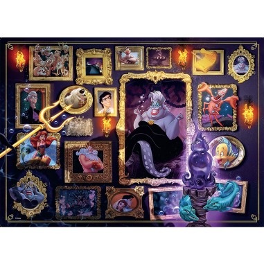 Puzzle 1000 pièces : ursula - collection disney villainous - Ravensburger