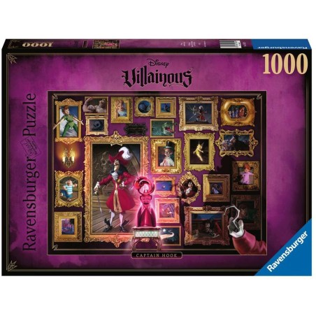 Puzzle 1000 pièces : capitaine crochet - collection disney villainous - Ravensburger