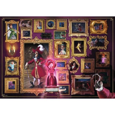 Puzzle 1000 pièces : capitaine crochet - collection disney villainous - Ravensburger