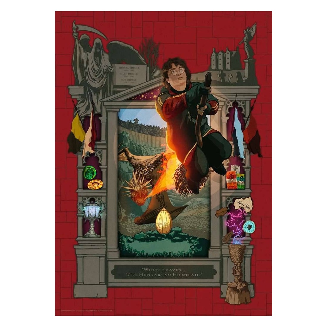 Puzzle - Harry Potter et la Coupe de Feu - Mina Lima - 1000 pièces - Jeux  classiques - Ravensburger