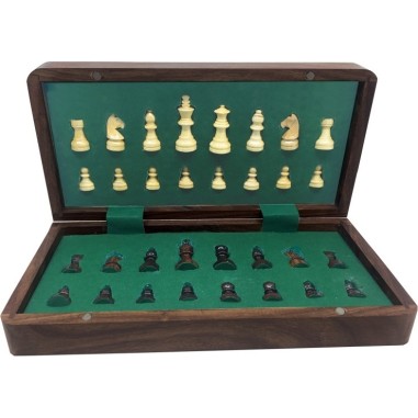 Echiquier Pliant 25cm Roi 44mm - Puzzle Michèle Wilson - Pmwd - Jeux classiques - Wilson Jeux