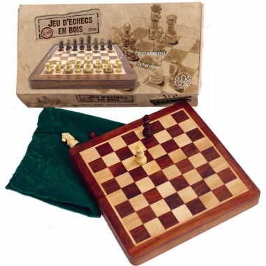 Echiquier Pliant 25cm Roi 44mm - Puzzle Michèle Wilson - Pmwd - Jeux classiques - Wilson Jeux