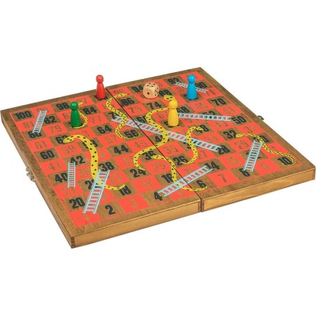 Snakes and Ladders - Jeux classiques - Professor Puzzle - Wooden Games Workshop