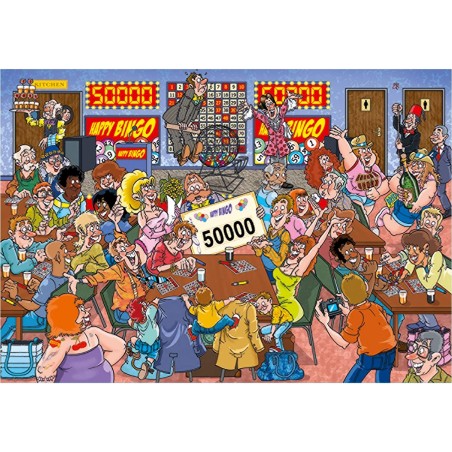 Puzzle 1000 pièces : wasgij mystery numéro 19 : bingo blunder - diset - Jumbo Diset