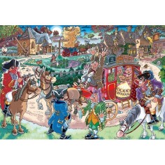 Puzzle 1000 pièces : wasgij destiny 21 : highway holdup ! - diset - Jumbo Diset 2