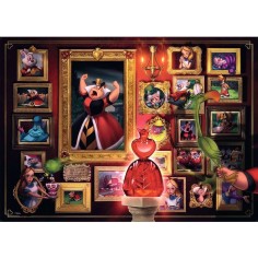 Puzzle 1000 pièces : la reine de coeur - collection disney villainous - Ravensburger 2