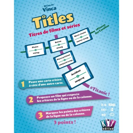 Titles - Kyf Edition - Jeux de société - Kyf Editions