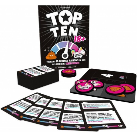 Top ten 18+ - jeu d'ambiance coopératif - Cocktail Games