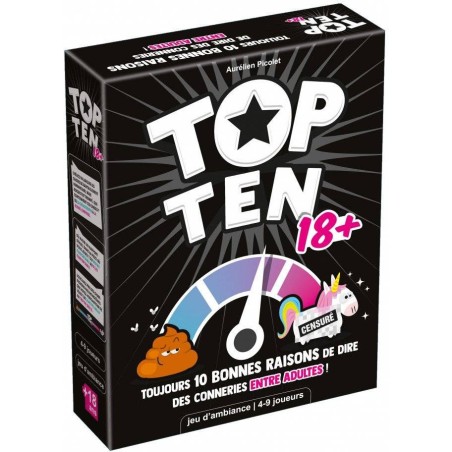 Top ten 18+ - jeu d'ambiance coopératif - Cocktail Games