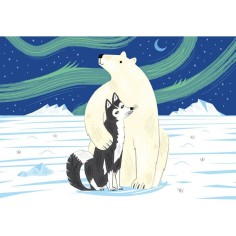 L'Ours et le Husky - 12 pièces - Jeux classiques - Puzzle - Pmwd - Michèle Wilson 2