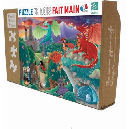Puzzle - Les Dragons - 50 pièces - Pmwd - Puzzle Michèle Wilson