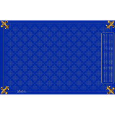 Tapis Belote Coeur de pique Excellence Bleu - 40 x 60cm - Loisirs Nouveaux