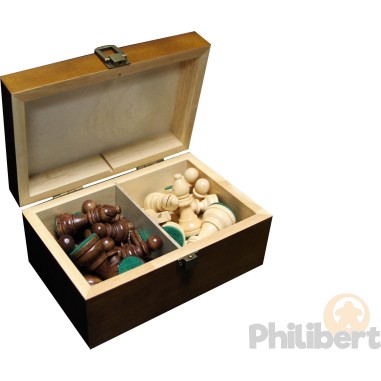Pièces Echec T3 avec coffret en bois - Jeux classiques - Loisirs Nouveaux