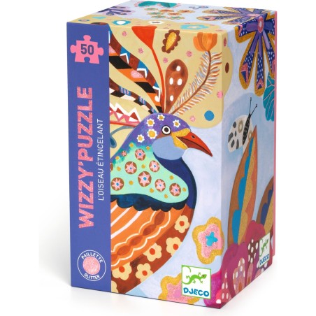 Wizzy Puzzle - L'oiseau étincelant - 50 Pièces - Jeux enfants - Djeco