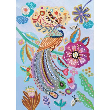 Wizzy Puzzle - L'oiseau étincelant - 50 Pièces - Jeux enfants - Djeco