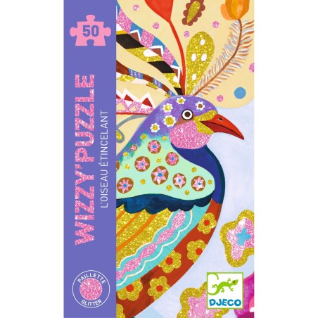 Wizzy Puzzle - L'oiseau étincelant - 50 Pièces - Jeux enfants - Djeco