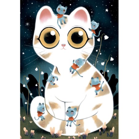 Wizzy Puzzle - Chats Câlins - 50 Pièces - Jeux enfants - Djeco